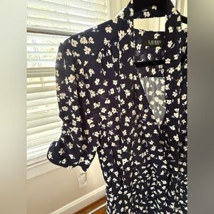 Lauren by Ralph Lauren Ditsy Daisy Floral Dress